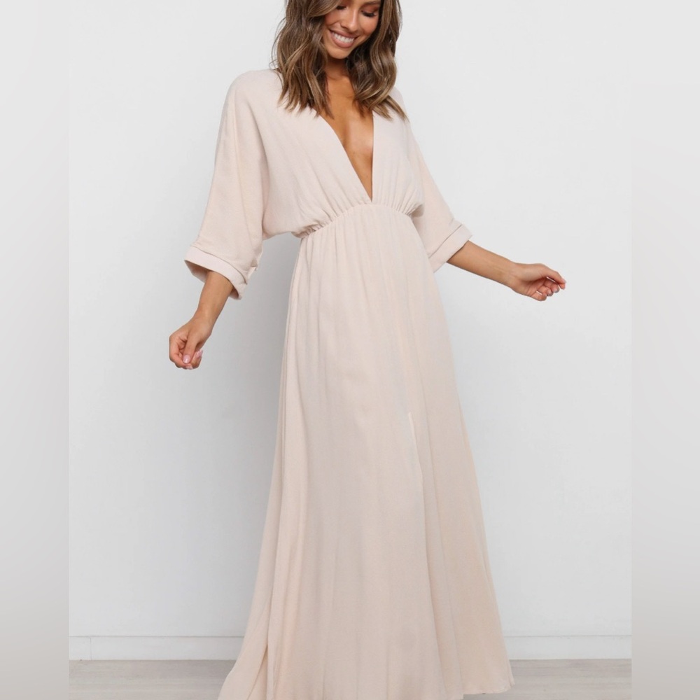 Petal and Pup XS Bayview Dress - Beige